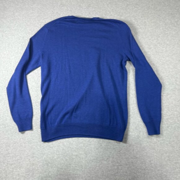 Black Brown 1826 Royal Blue Crewneck Sweater Men’s Size S Cotton Blend - Picture 4 of 4